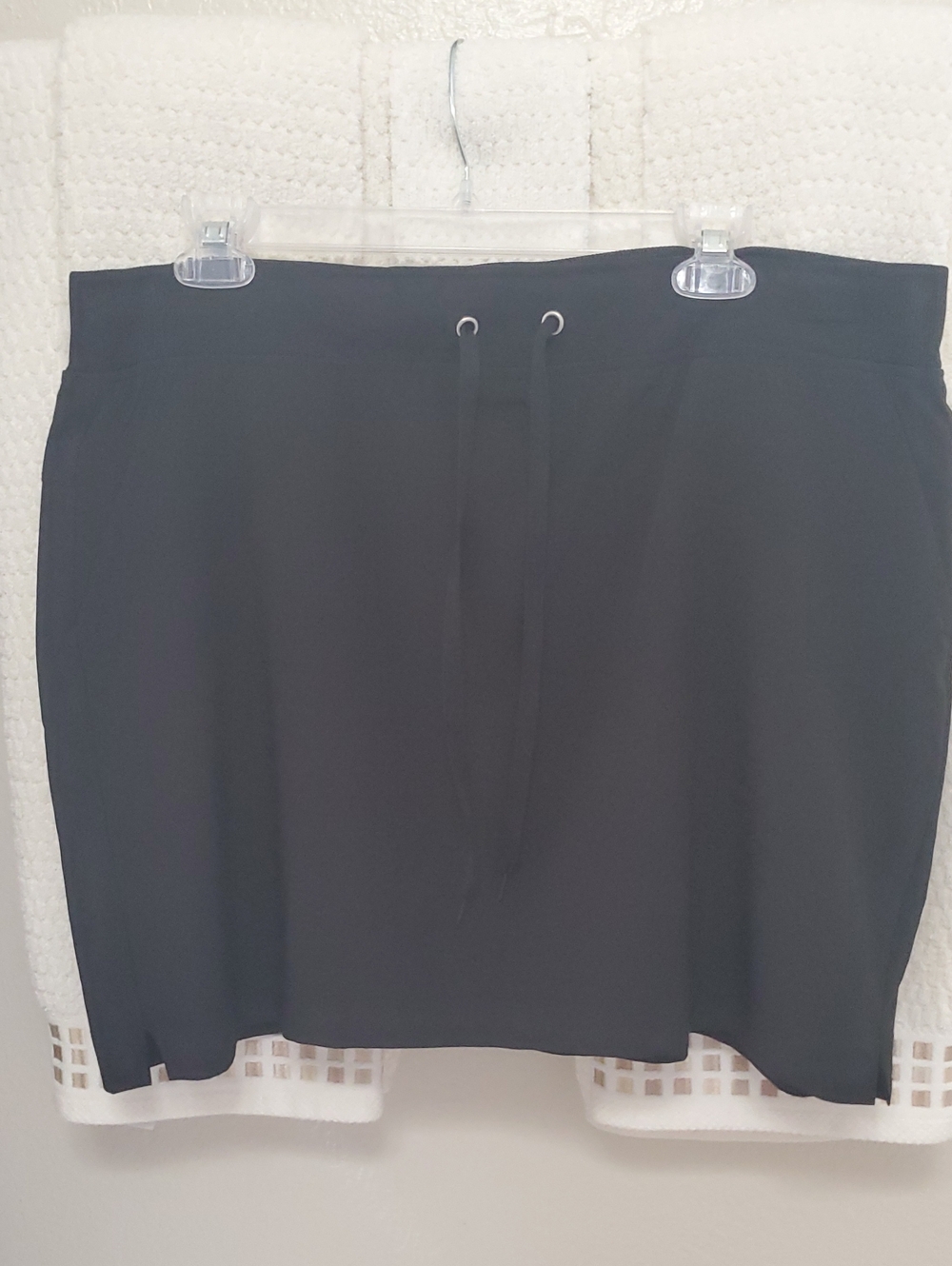 RBX Black Women's Drawstring Mini Skort